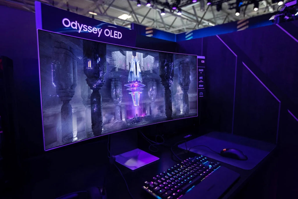 El primer monitor gaming OLED de Samsung tiene Xbox, GeForce NOW y Stadia integrados: así es el Odyssey OLED G8